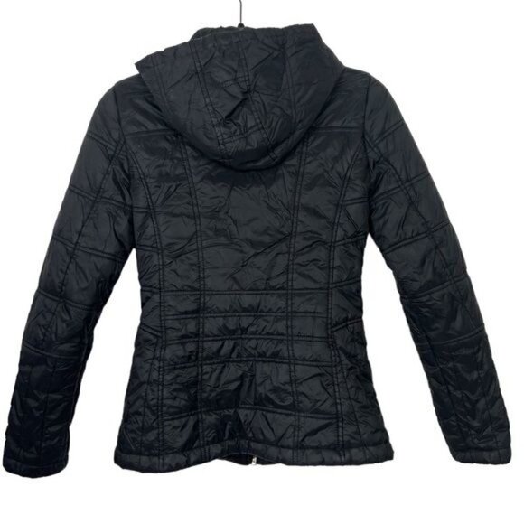 Guess Black Quilted Karaline Jacket XS Flawed - Picture 2 of 14